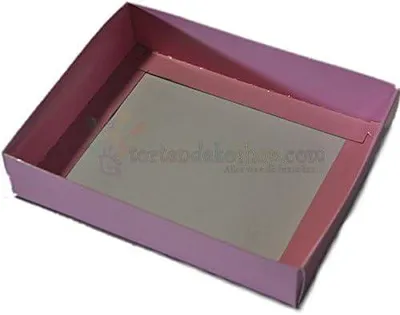 Productafbeelding van Roze acetaatdoosjes, 12x15x3cm