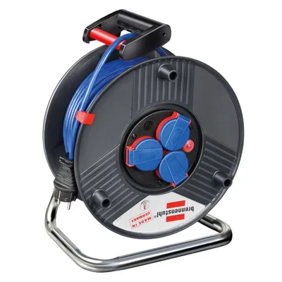 Produktbild von Brennenstuhl Garant IP44 Kabeltrommel 25m AT-N05V3V3-F 3G1,5 blau, 1219850