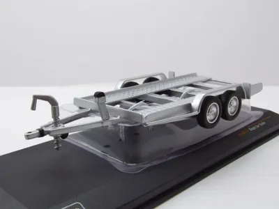Produktbild von Ixo Models TRL004S Anhänger Autoanhänger silber 1:43