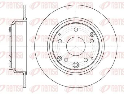Produktbild von 2x REMSA Bremsscheibe 61090.00 hinten für HONDA Accord VII Limousine (CL CN)