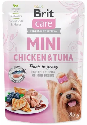 Produktbild von Brit Care Mini Hähnchen Thunfischfilets in Soße 85g