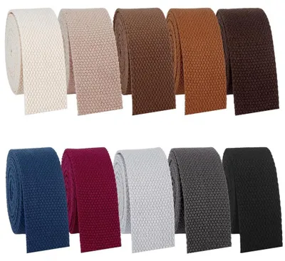 Produktbild von Solidchoice- Webband, 32 mm Breite, aus Baumwollmischgewebe, 10 Farben, 18,2 Meter Gesamtlänge, hochwertige Qualität, geeignet für kreative Projekte, Stoffband