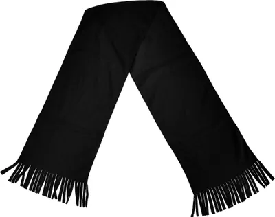 Image de RESULT Écharpe unie en polaire / Écharpe d'hiver / Écharpe à franges BC873 (Taille unique) (Noir)