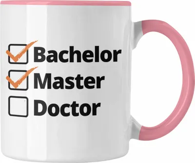 Produktbild von Trendation - Bachelor Geschenk Abschluss Tasse Spruch Master Graduation Bestanden Prüfung (Rosa)
