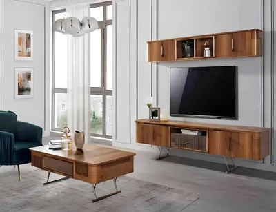 Produktbild von tv Möbel Fernsehtisch Design Fernseh Schrank Wohnwand Tisch rtv Schrank Lowboard