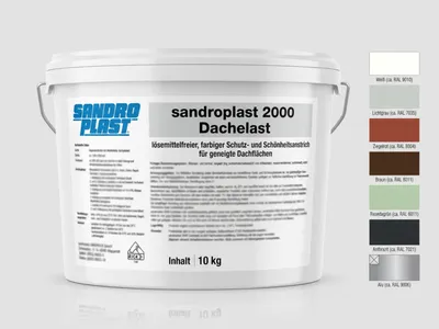 Produktbild von Sandroplast Dachelast 2000 12 kg grün / resedagrün RAL 6011 Dachanstrich lösemittelfrei
