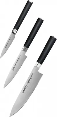 Produktbild von Samura MO-V Profi Messerset für Einsteiger - Küchenmesser Kochmesser Messer Set scharf