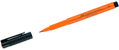 Produktbild von Faber-Castell 167413, Orange, Fein, Orange, Rund, Tinte auf Pigmentbasis, Kunststoff