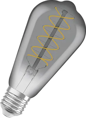 Obrázek produktu pro OSRAM Vintage 1906 LED CLASSIC SLIM žárovka s vláknem 7,8 W 818, kouřové sklo, E27, 360 lm, 1800 K, teplá bílá (ekvivalent 30 W), stmívatelná 4099854090981