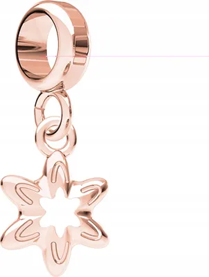 Produktbild von Roségold Charm Anhänger 925 Silber Stern Design