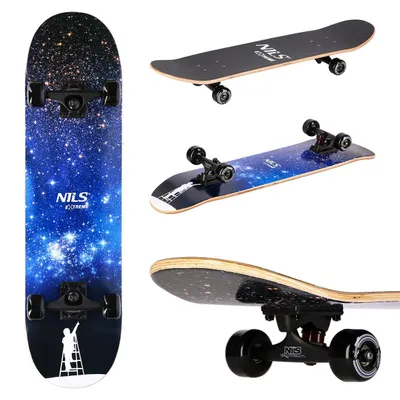 Produktbild von Space Star Skateboard, 31"" Deck, Doppelkick