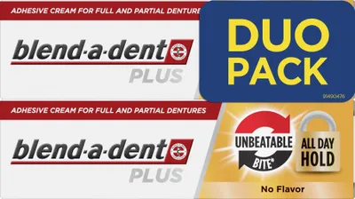 Image de Blend-a-dent Plus « Une occlusion imbattable » - Crème fixante pour prothèses dentaires 2 × 40 ml