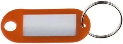 Produktbild von ALCO Schlüsselanhänger 1853-19 Kunststoff orange 10 St./Pack.