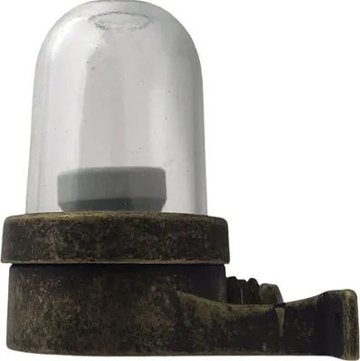 Produktbild von Außenleuchte Wand Glas Messing E27 IP64 15 cm hoch in verwittert Maritim Außenwandleuchte