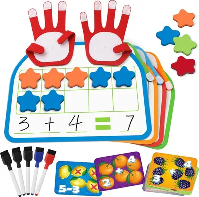 Productafbeelding van Montessori wiskundig gestuurde numerieke telblokken - Magnetische tien plus minusoefenplaten