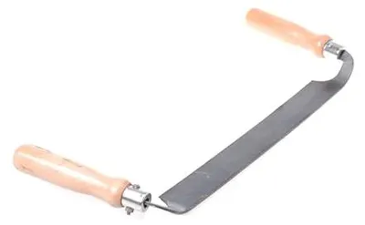 Produktbild von Aqbau® Zugmesser Für Holz Ziehmesser Gerade Wagnermesser Mit Holzheft 35cm Schäleisen Holz Metall