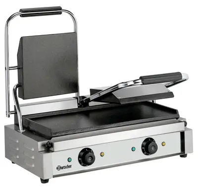Produktbild von BARTSCHER Doppel-Kontaktgrill Grillplatten glatt