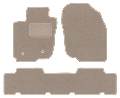 Produktbild von Velours-Fußmatten für Toyota RAV4 III 2006-2013 (SUV) – 3-tlg, Beige, passgenau – Wielganizator LUX