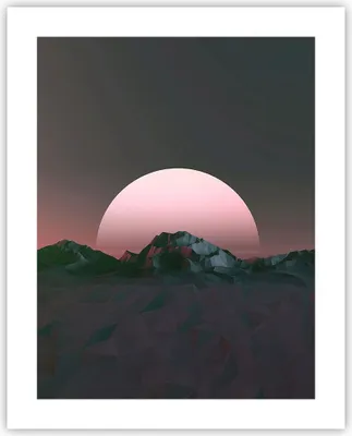 Produktbild von Poster - Poster ohne Rahmen - Landschaft Berge Sonne - 40x50 cm - Wand Bild - Wanddeko - Wandbilder - Kunstposter - Wandposter - Bilder - Kunstdruck - Wanddekoration - Wandbild - P2XPA40x50-4320