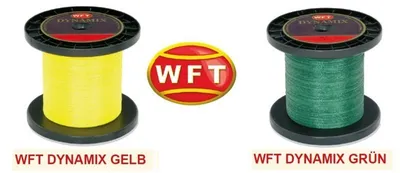 Produktbild von WFT Dynamix Schnur geflochtene 300m 0,12mm-0,40mm, Durchmesser:0.40mm, Farbe:Gelb