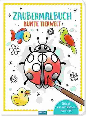 Produktbild von Zaubermalbuch Bunte  Tierwelt, 20 x 27 cm, 16 Seiten,, Trötsch