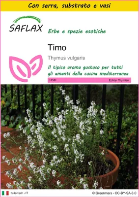 Immagine prodotto di SAFLAX Insieme di coltivazione - Timo - 200 semi - Thymus