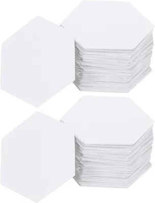 Obrázek produktu pro Šablony na patchworkové deky – projekty pro ruční šití – pevný karton – 13 mm – bílá
