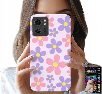 Zdjęcie produktu dla Etui Do Motorola Edge 40 - Kolorowe Stokrotki, Stokrotka, Kwiatki