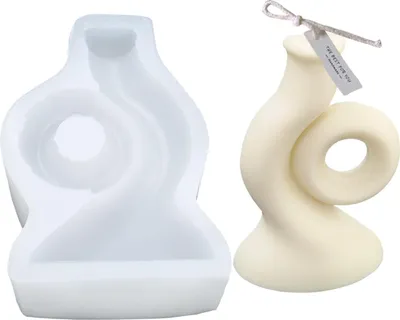 Immagine prodotto di Stampo per candele in silicone per sapone, design a chiocciola, 117 x 79 x 36 mm, 61 ml