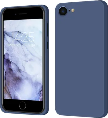 Produktbild von Hülle für Apple iPhone 7 / 8 / SE 2020 Case Cover Bumper Silikon Softgrip Schutzhülle Farbe: Lavendelblau