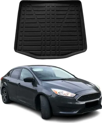 Produktbild von Kofferraumwanne Laderaumwanne für Ford Focus 2011-2018 Stufenheck Gummi TPE