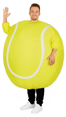 Produktbild von Aufblasbares Tennisball-Kostüm für Erwachsene - Einheitsgröße