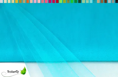 Produktbild von TÜLL Stoff 10m x 150cm, Farbauswahl:dunkel türkis 340D