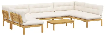 Produktbild von 6 Stück Garten Pallet Sofa Einheiten Massivholz Akazie