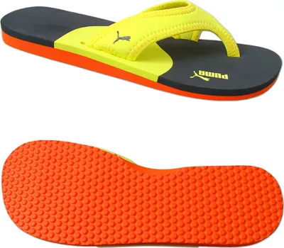 Produktbild von Puma Zehensandale Why Flip [EUR 42] gelb-blau-orange Zehentrenner