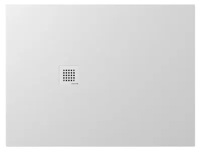 Produktbild von Polysan TRENECA Gussmarmor-Duschwanne 120x90cm, Verkürzungsmöglichkeit, weiß matt