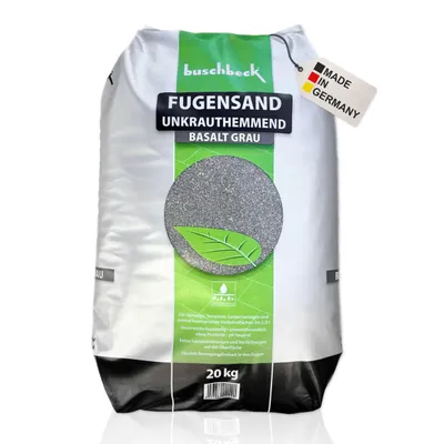 Produktbild von Buschbeck Fugensand Unkrautfrei 20 kg – unkrauthemmender Fugensand für Pflasterfugen & Terrassen - für Gehwege, Carports & Pflastersteine