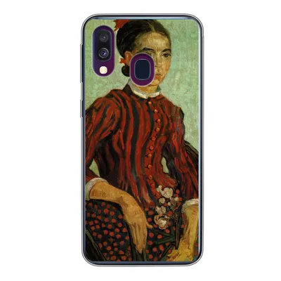 Produktbild von MuchoWow® Handyhülle Schutzhülle Hülle für Samsung Galaxy A40 La Mousmé - Vincent van Gogh Silikon Softcase Handy Hülle - Handy-Tasche