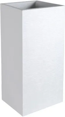 Produktbild von Eckiger Topf Hoch Weiß Ceruse Graphit 31l Art. 13738bl Cer
