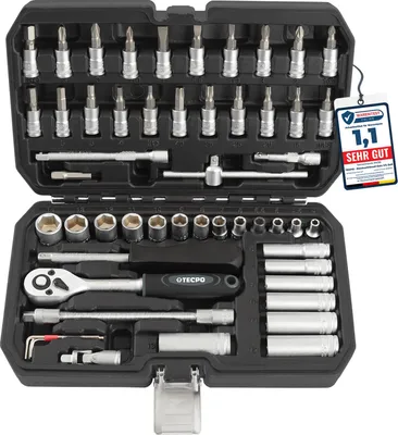 Produktbild von Steckschlüssel Satz 53-tlg. 1/4" Knarrenkasten