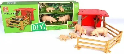 Image de Ensemble de ferme avec animaux