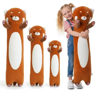 Produktbild von Kuschelkissen – Panda – 60 cm, 90 cm oder 110 cm – Plüsch – Rot