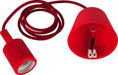 Produktbild von Fassung E27 mit Baldachin rot***