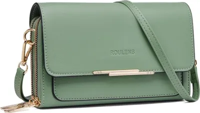 Immagine prodotto di Borsa a tracolla piccola da donna in Finto cuoio Roulens - A-verde