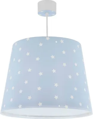 Produktbild von Kinderzimmer Deckenlampe Sterne Blau aus Polypropylen, höhenverstellbar, leuchten im Dunkeln