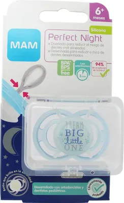 Produktbild von Mam Perfect Night Silikon 6 Monate Blau 1 Stück