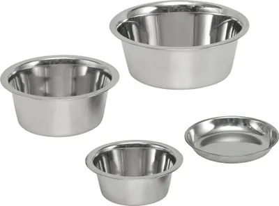 Produktbild von Nobby Futternapf Edelstahl XS (11 cm, 200ml) silber, antibakteriell, spülmaschinenfest, matt, für Hunde & Katzen, auch als Ersatznapf für Hundeständer