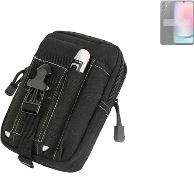 Produktbild von K-S-Trade Gürtel Tasche kompatibel mit Samsung Galaxy A24 5G Gürteltasche Holster Schutz Hülle Handy Hülle Smartphone outdoor Handy-Hülle schwarz