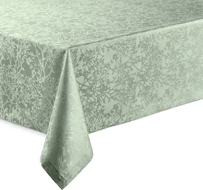 Produktbild von DecoHomeTextil Tischdecke Harmony hochwertig pflegeleicht mit Saumrand Salbeigrün Eckig 130 x 280 cm