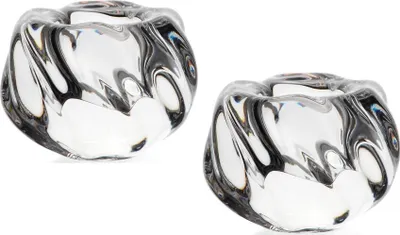 Produktbild von Kerzenhalter 2er-Set Katarina Silver 7cm, aus Bleikristall